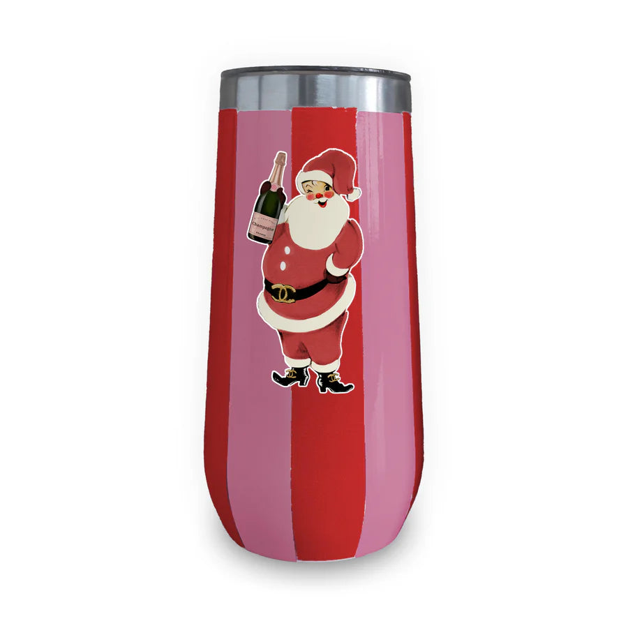 Boujee Santa 32 oz tumbler with festive and chic holiday design